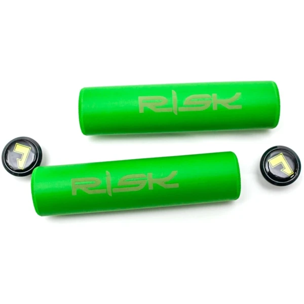 Грипсы гелевые L130mm салатовый RISK Silica Gel