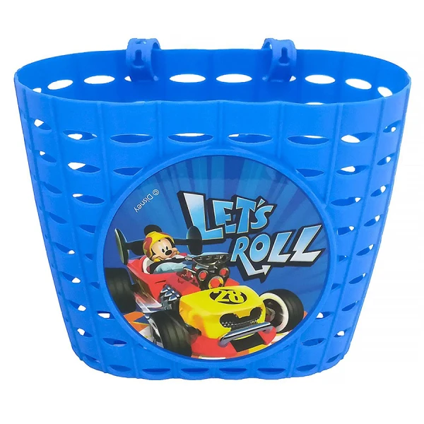 Корзина передняя Mendelli 12" Let's Roll пластик, синий (KOS056)