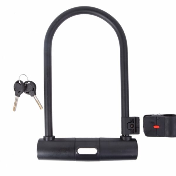 Замок U-Lock PY 6168 на ключі 127мм*229мм чорний з жовтим