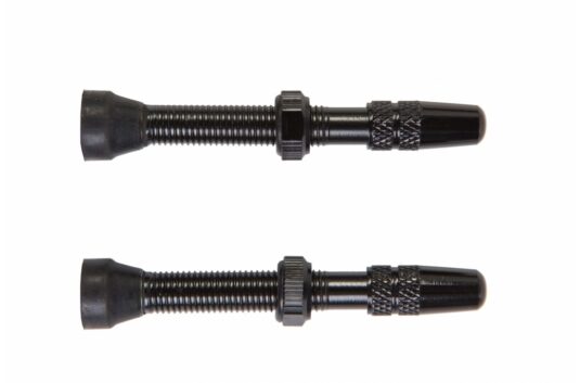 Ниппель 40mm алюм. Deemount для бескамерного колеса FV (Presta) 2шт (черный)