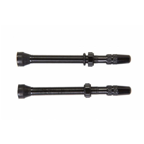Ниппель 60 mm алюм. черный Deemount для бескамерного колеса FV (Presta) 2шт (черный)