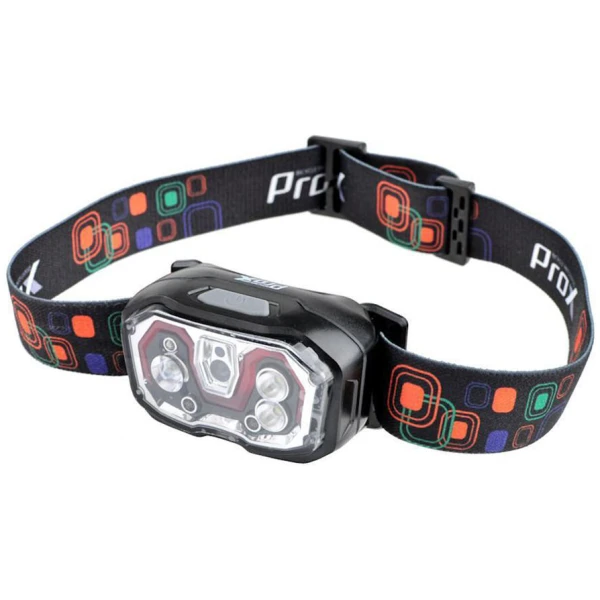 Налобний ліхтарик ProX Cetus 4Led, no touch, USB (a-O-b-p-0350)