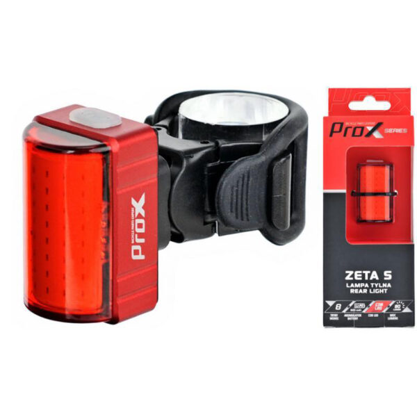 Фара задня ProX S Zeta Cob Led 80 Lm 500 mAh USB, червоний (A-O-B-P-0420)
