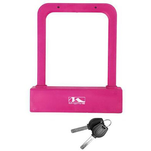 Замок M-Wave U-LOCK B 205 рожевий під ключ (A-Z-0151)