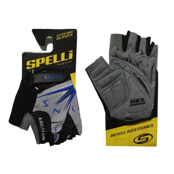 Велорукавиці дитячі Spelli SBG-1553 Blue "3" 4-6 років. (SBG-1553-blue-3)