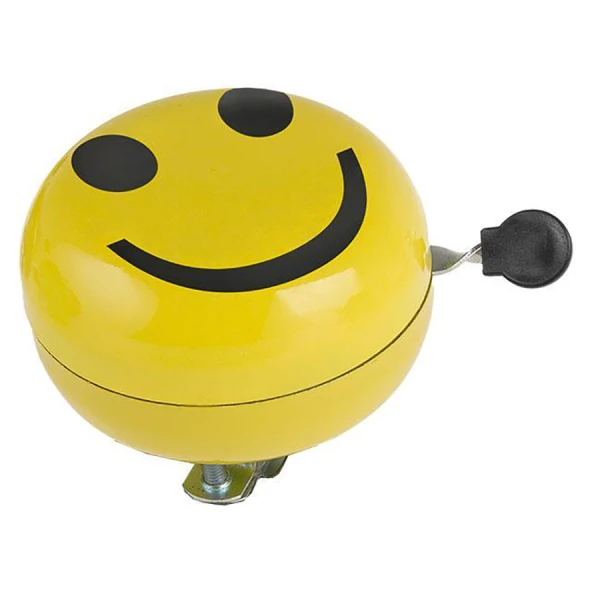 Звонок M-Wave Big Ding Dong желтый, смайл