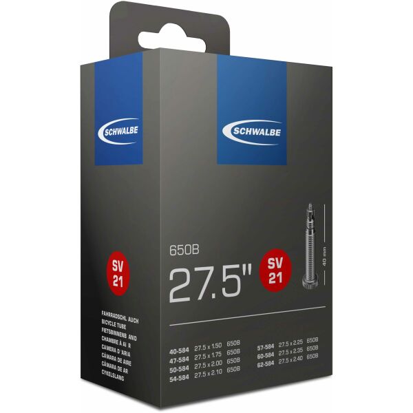 Камера Schwalbe SV21 27.5x1.50-2.40 (40-62/584) ниппель FV 40мм