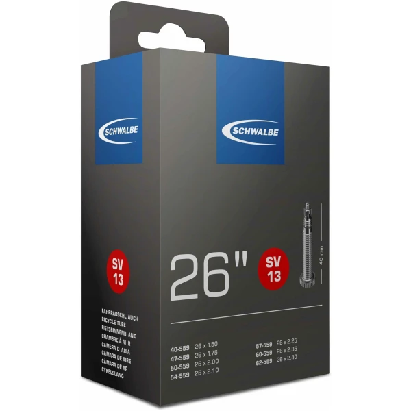 Камера Schwalbe SV13 26x1.50-2.50 (40-62/559) ніпель FV 40мм