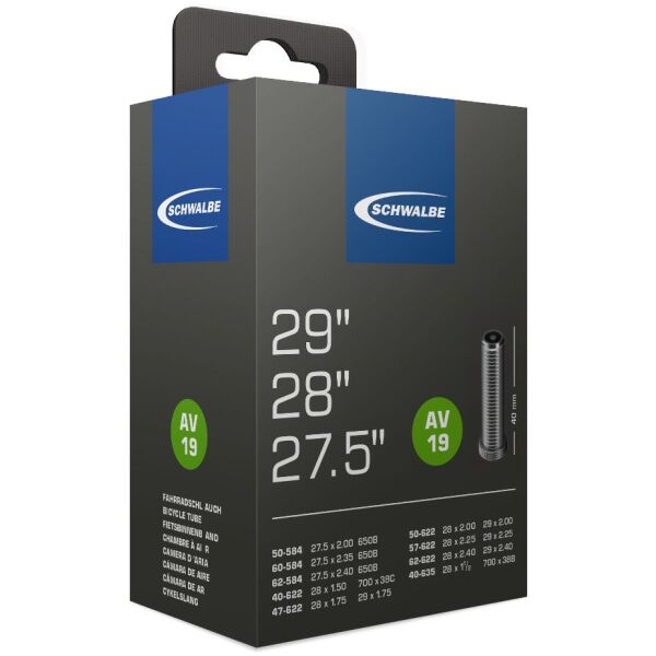Камера Schwalbe AV19 29/28/27,5" (700x40/62C-622/635) ниппель AV 40мм
