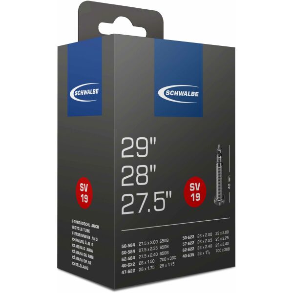 Камера Schwalbe SV19 28/29  (700x40-62C/622-635) ніпель FV 40мм