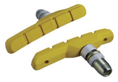 Колодки гальмівні Alligator VB-610 72 мм для V-Brake жовті