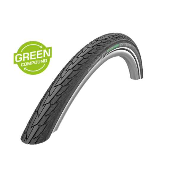 Покрышка Schwalbe Road Cruiser 28x1.40. 700x35C (37-622) Active. GREEN. K-Guard TwinSkin B/B+RT