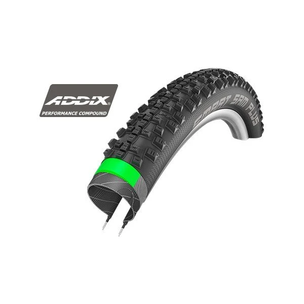 Покрышка Schwalbe Smart Sam Plus 26x2.25(57-559) Addix Performance. GreenGuard SnakeSkin B/B-SK