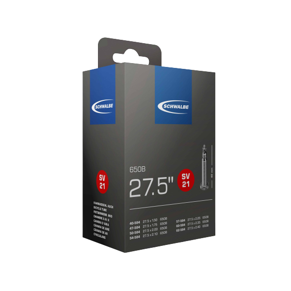 Камера Schwalbe AV21 27.5x1.50-2.40 (40-62/584) ниппель AV 40мм