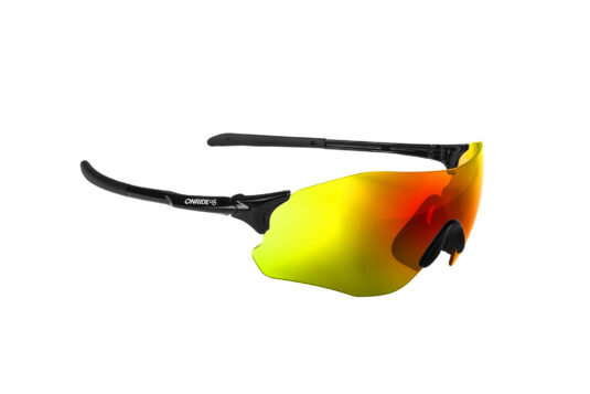 Очки ONRIDE Possession 20 матовые черные с линзами Full Revo Red (17%)