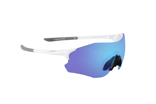 Очки ONRIDE Possession 20 матовые белые с линзами Full Revo Blue (17%)