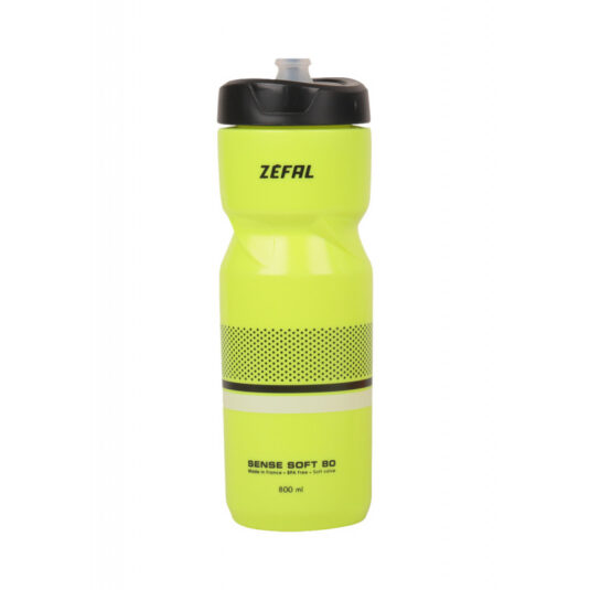 Фляга Zefal Sense Soft 80 (157I) 800мл пласт.. різьб. кришка Soft-Cap System. неоново-жовт.