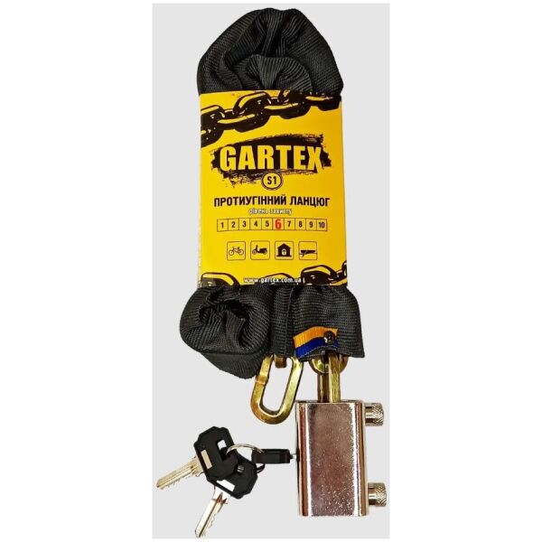 Замок ланцюговий Gartex S1 2000x6 мм 002
