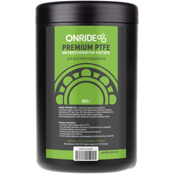 Мастило густе для підшипників ONRIDE PREMIUM PTFE густе 900 г.