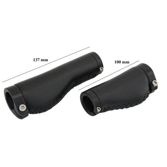 Грипсы Spencer Ergo 2 Lock 137/100 мм. черный (CHW129)