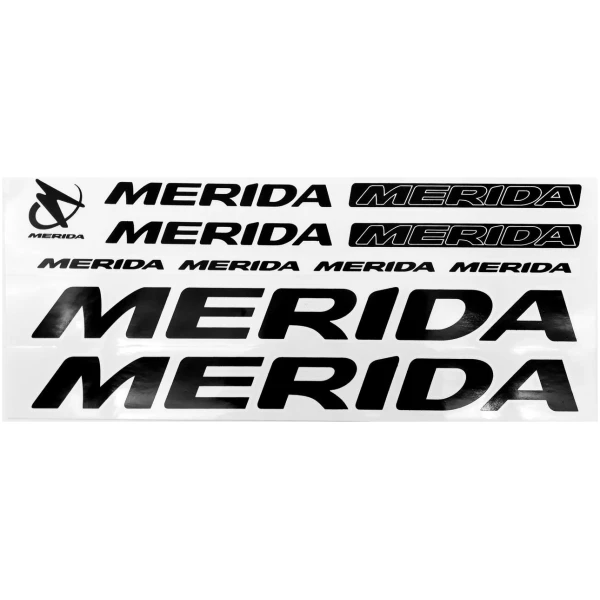 Наклейка Merida на раму велосипеда, червона (NAK053)