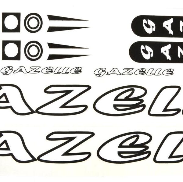 Наклейка Gazelle на раму велосипеда