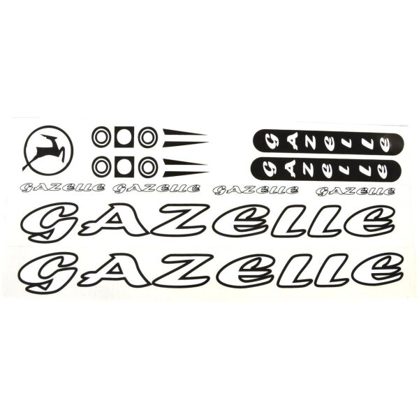 Наклейка Gazelle на велосипеді.