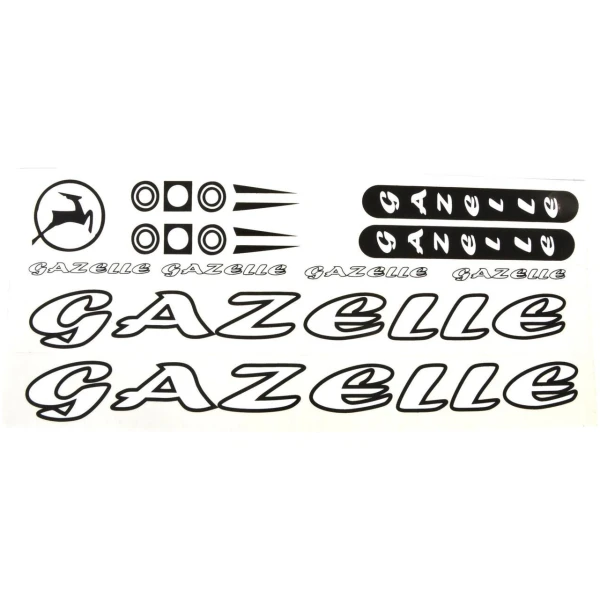 Наклейка Gazelle на велосипеді.
