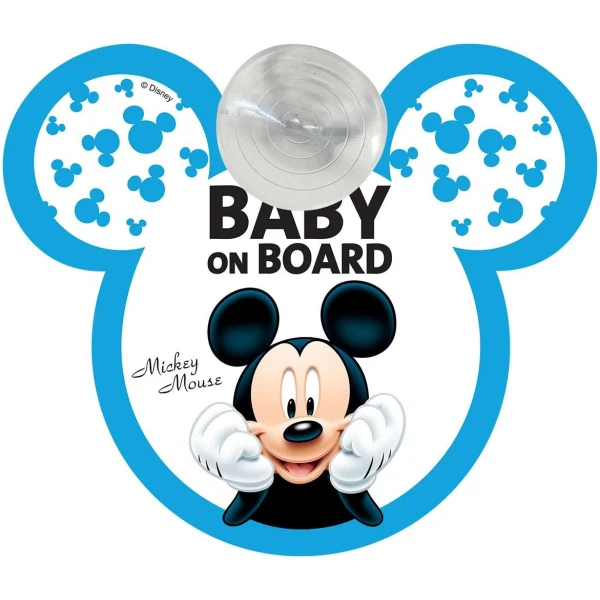 Наклейка на вікно авто Baby on board, Mikey (ACS200)