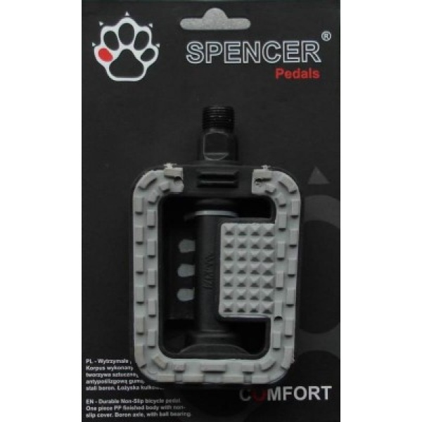 Педали Spencer пластиковые с катафотом (PED833)