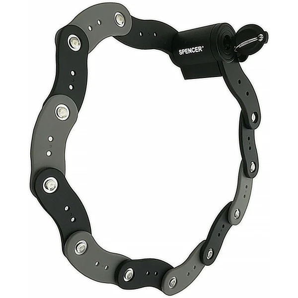 Замок Spencer ZS9813 сложный 107/52 мм под ключ, черный (ZS9813)