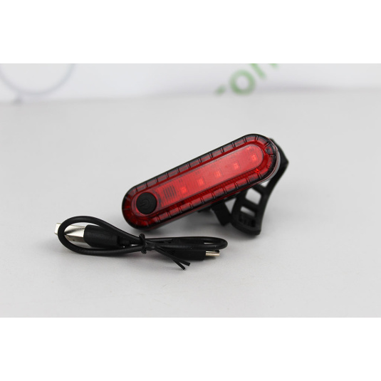 Фонарь задний BauTech HJ-056-5SMD акум. Li-ion, micro USB, черный (HJ-056-5SMD)