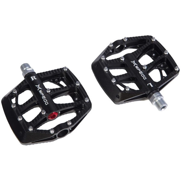 Педали Mpeda AL-66 (ALNC-3002) алюм. платформа, на пром. подшипн. (черный)