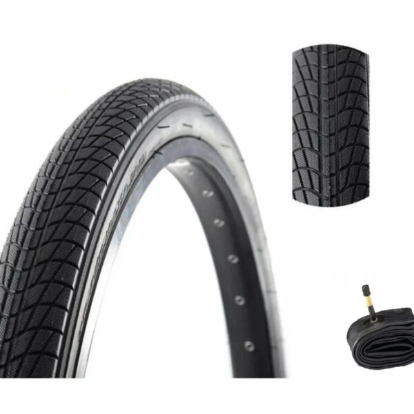 Покрышка WANDA P1023 (W-quality) 20x1.95 черн. с камерой WANDA 20x1.95 a/v 48мм butyl