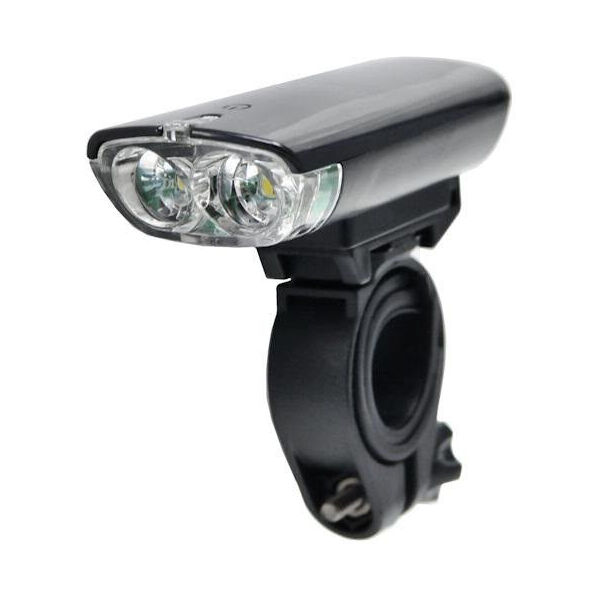 Фара передня X-Light JY-7021 2xAA 2 Led, чорний (A-O-B-P-0321)