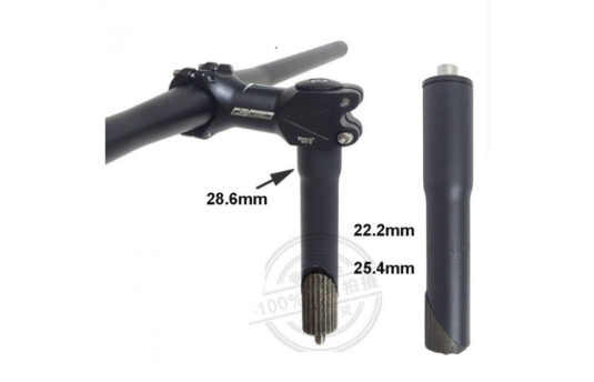 Адаптер Zoom для виносу керма з 1" до 1-1/8", сріблястий (q-8-2-as-grey)