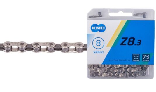 Ланцюг KMC Z8.3 114 ланок, 1/2"X 3/32" сріблястий з сірим (C-UN-L-0104)