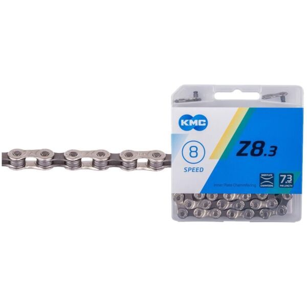 Ланцюг KMC Z8.3 114 ланок, 1/2"X 3/32" сріблястий з сірим (C-UN-L-0104)