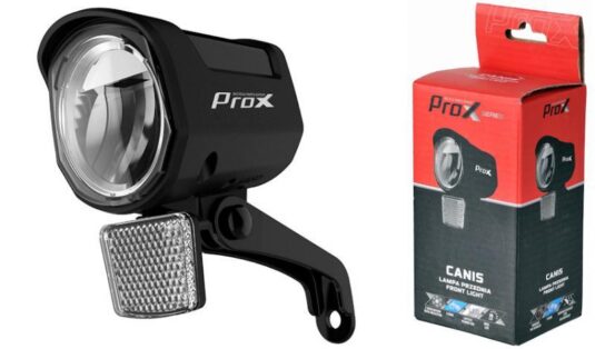 Фара передня ProX Canis Led 15Lux, чорний E-BIKE DC12-48V (A-O-B-P-0416)