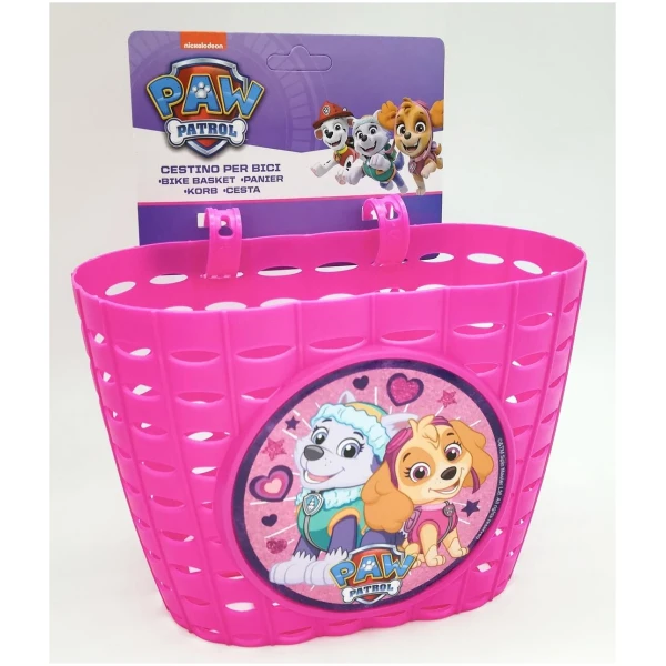 Кошик передній Mendelli 12" Paw Patrol пластик, рожевий (KOS064)