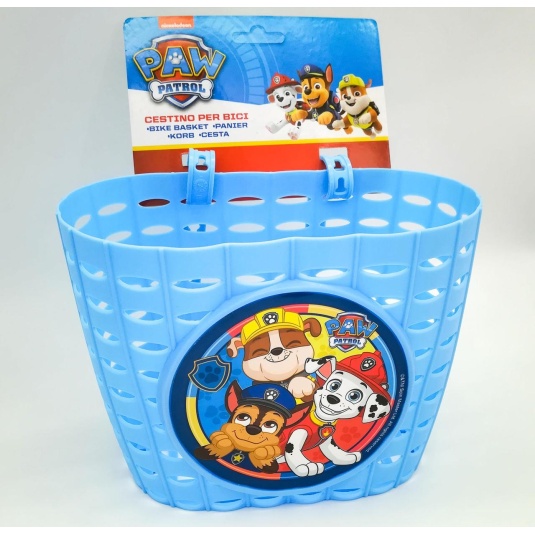 Корзина передняя Mendelli 12" Paw Patrol пластик, синий (KOS063)