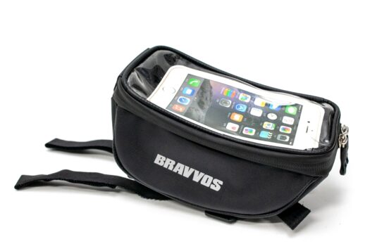 Велосумка BRAVVOS CT-002 з відділом для смартфона, чорний (BIB-021)