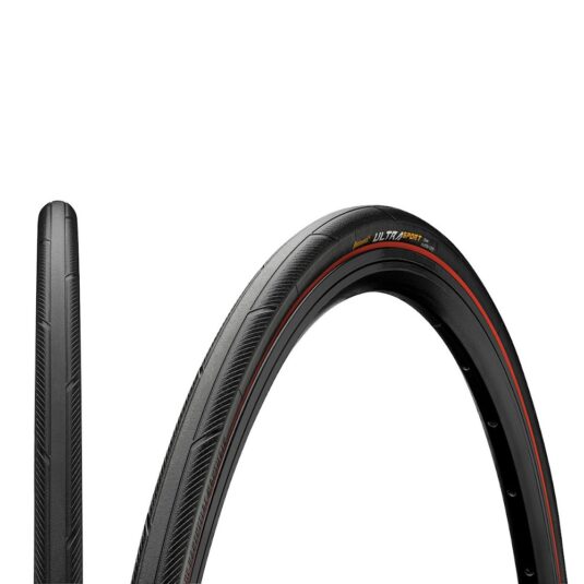 Покрышка Continental Ultra Sport III 28" | 700 x 23C черная/синяя , складная skin