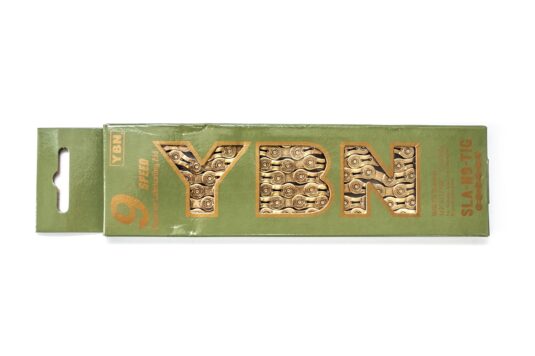 Цепь на велосипед 9 скоростей,116зв. YBN SLA-H9 Gold с замком
