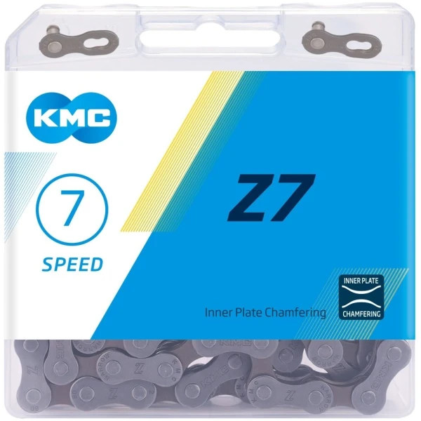 Ланцюг 7 ск. 114зв. gray/brown KMC Z-7 із замком NEW BOX