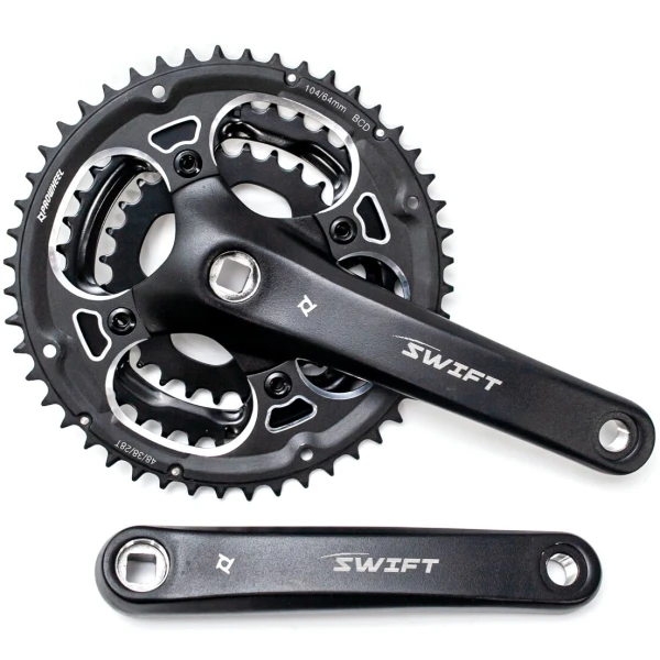 Шатун AL L175мм 28-38-48Т с Pl защитой PROWHEEL SWIFT-201P под квадрат