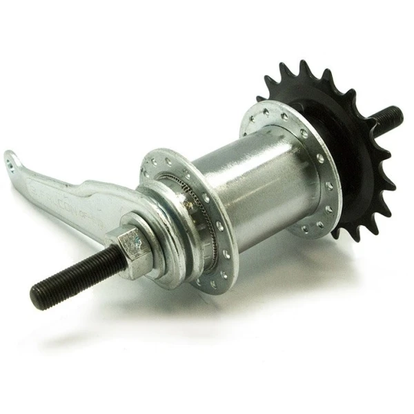 Втулка задняя ST 36H 14G CP ось - 10мм 155 FALCON CF-E10 звезда 20Т с хомутом