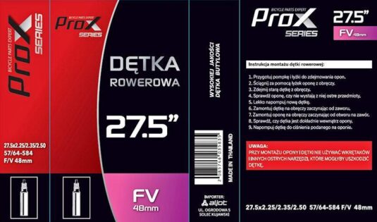 Камера Prox 27,5" x 2,125-2,35 FV 48мм, черный (O-D-0149)