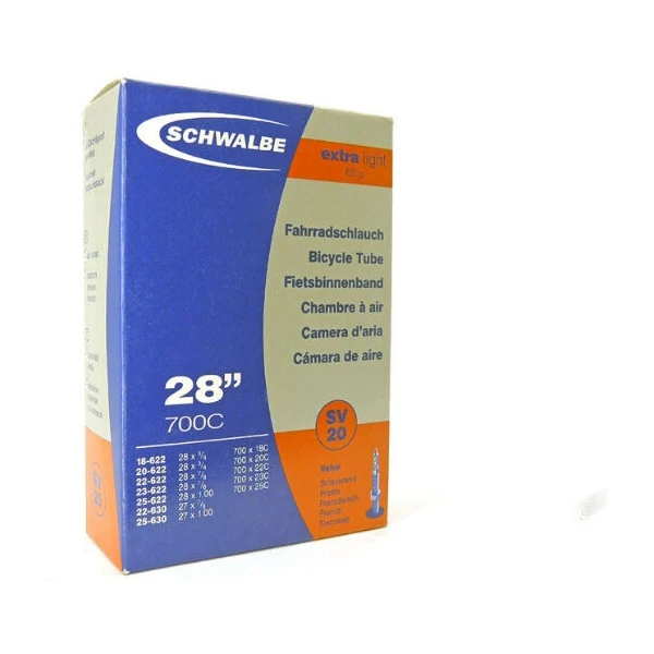 Камера 28" (18/25x622/630) Schwalbe SV20 60 мм Extra Light EK