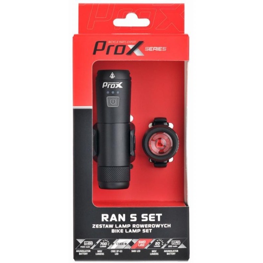 Комплект фар ProX Ran S Set, 700Lm + Bootes 20Lm USB (A-O-B-P-0459)